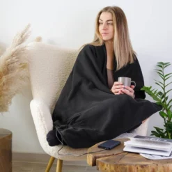 Lewis N. Clark Warm And Go Blanket With USB Connector - Black 13 Lewis N. Clark Warm And Go Blanket With USB Connector - Black -Coleman Shop GUEST 8d9839a9 531a 4123 ba75 8f9ffe939383