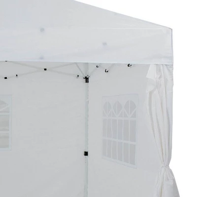 Z Shade Venture 12 X 10 Foot Lawn Garden Event Outdoor Pop Up Canopy Gazebo Portable Shelter Tent With Walls And Windows, White 3 Z Shade Venture 12 X 10 Foot Lawn Garden Event Outdoor Pop Up Canopy Gazebo Portable Shelter Tent With Walls And Windows, White - Image 3