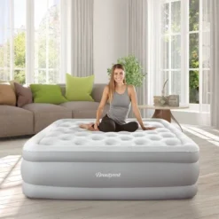Beautyrest Skyrise 16" Air Mattress With External Pump 1-Touch Comfort Control - Full Size -Coleman Shop GUEST 9b20010d c6cf 4721 a51f 65c97ab98724