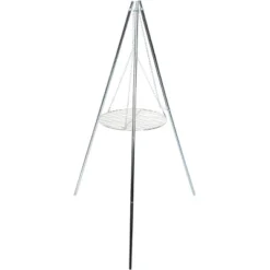 Coghlan's Tri-Pod Grill And Lantern Holder, Adjustable Height, Campfire Cookouts