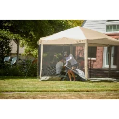 Coleman Back Home 15'x13' Screened Shelter - Tan -Coleman Shop GUEST 9d2da86c 290e 478e 926d 5b04e91dddac
