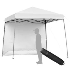 Tangkula 10x10 Ft Pop Up Canopy Tent One Person Set-up Instant Shelter With Central Lock W/ Roll-up Side Wall -Coleman Shop GUEST a0b9e2ab 50da 4ae1 bbdc ac942875bb83