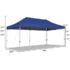 Costway 10'x20' Pop Up Canopy Tent Folding Heavy Duty Sun Shelter Adjustable W/Bag