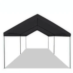 Caravan Canopy Domain 10 X 20 Foot Straight Leg Instant Canopy Tent Set, Black