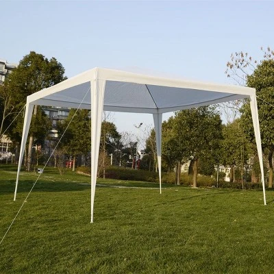 Costway 10'x10' Outdoor Heavy Duty Pavilion Cater Events Outdoor Party Wedding Tent White 6 Costway 10'x10' Outdoor Heavy Duty Pavilion Cater Events Outdoor Party Wedding Tent White - Image 6