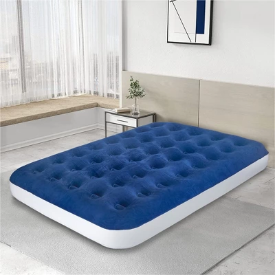 Continental Sleep 9" Inflatable Air Mattress, Comfort Coil Technology And High Capacity Pump, Good For Camping, Home And Portable Travel, Blue, 30". 1 Continental Sleep 9" Inflatable Air Mattress, Comfort Coil Technology And High Capacity Pump, Good For Camping, Home And Portable Travel, Blue, 30".