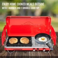Hike Crew 2-in-1 Portable Gas Camping Stove/Grill With Griddle 10 Hike Crew 2-in-1 Portable Gas Camping Stove/Grill With Griddle -Coleman Shop GUEST ad54ffb6 f0bc 419b a77f 97202772511a