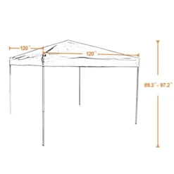 Outdoor Patio Pop-Up Canopy Tent With Wheeled Bag - Captiva Designs -Coleman Shop GUEST b2615e2a 3c20 47dc b592 943fce59d9bb
