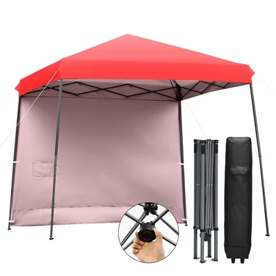 Costway 10ft X 10ft Pop Up Tent Slant Leg Canopy W/ Roll-up Side Wall 13 Costway 10ft X 10ft Pop Up Tent Slant Leg Canopy W/ Roll-up Side Wall - Image 13