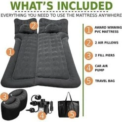 Zone Tech Car Trunk Inflatable Air Mattress - Air Pump Flocking Back Seat Mattress Bed With 2 Inflatable Pillows For Travel Camping Family Outing 7 Zone Tech Car Trunk Inflatable Air Mattress - Air Pump Flocking Back Seat Mattress Bed With 2 Inflatable Pillows For Travel Camping Family Outing -Coleman Shop GUEST b87a1b9e 28b4 45a0 995f 111b3de67d8a