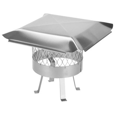 Draft King SS816U Single 304 Stainless Steel Round Slip In Flue Chimney Cover Hood For 15.5 To 16.5 Inch Diameter Masonry Chimneys 1 Draft King SS816U Single 304 Stainless Steel Round Slip In Flue Chimney Cover Hood For 15.5 To 16.5 Inch Diameter Masonry Chimneys