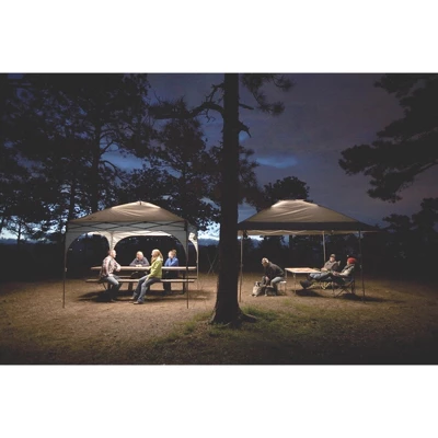 Coleman All-Night Lighted Eaved Shelter - Light Gray 13' X 13' 1 Coleman All-Night Lighted Eaved Shelter - Light Gray 13' X 13'