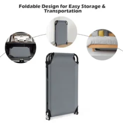 Costway Portable Camping Cot Outdoor Folding Sleeping Bed For Traveling Hiking -Coleman Shop GUEST bea4283e e792 4fdf abca fa9d30db9e9b