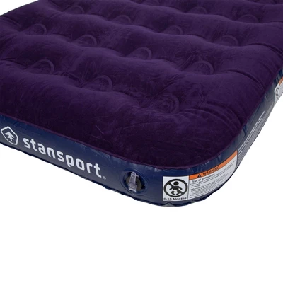 Stansport Deluxe Inflatable Air Bed Mattress Twin Size 2 Stansport Deluxe Inflatable Air Bed Mattress Twin Size - Image 2