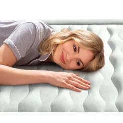 Intex 18" Pillow Top Air Mattress With Electric Pump And Headboard - Queen Size -Coleman Shop GUEST bfefb98d 9199 4dc1 8725 9d8e35e244ac