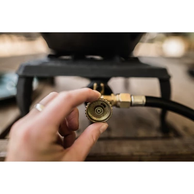 Stansport Single Burner Cast Iron Stove With Regulator Hose 2 Stansport Single Burner Cast Iron Stove With Regulator Hose - Image 2