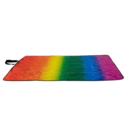 NHL Seattle Kraken Vista Outdoor Picnic Blanket & Tote - Rainbow/Black