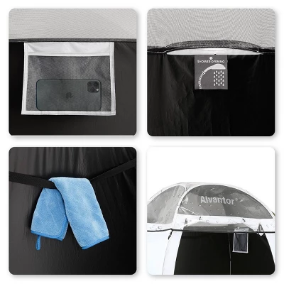 4' X 4' X 7' Pop-up Portable Outdoor Shower Tent - Alvantor 3 4' X 4' X 7' Pop-up Portable Outdoor Shower Tent - Alvantor - Image 3