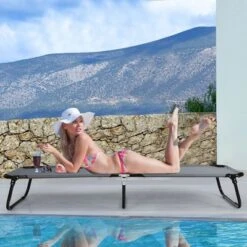 Costway Portable Camping Cot Outdoor Folding Sleeping Bed For Traveling Hiking -Coleman Shop GUEST cb75320a 6a05 4ee9 a761 26e16ba389fb