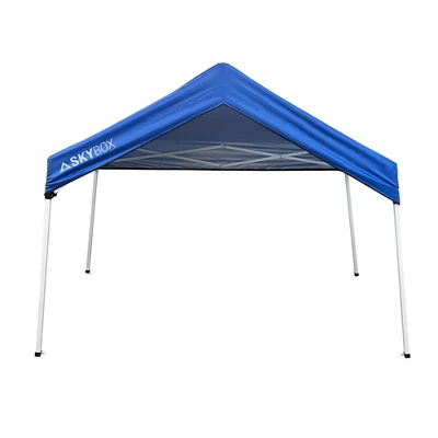Caravan Canopy Skybox 3.2 Foot X 6.5 Foot Instant Multipurpose Height Adjustable Steel Frame Outdoor Sport Shelter Canopy With Carry Bag, Blue 1 Caravan Canopy Skybox 3.2 Foot X 6.5 Foot Instant Multipurpose Height Adjustable Steel Frame Outdoor Sport Shelter Canopy With Carry Bag, Blue