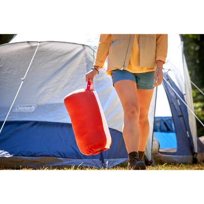 Coleman Tidelands 40 Degree Mummy Sleeping Bag - Red 8 Coleman Tidelands 40 Degree Mummy Sleeping Bag - Red - Image 8