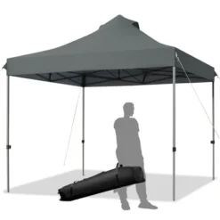 Costway 10' X 10' Portable Pop Up Canopy Event Party Tent Adjustable W/Roller Bag White/Blue/Grey -Coleman Shop GUEST d2410023 e7f6 4028 8735 67e97b6ce18a