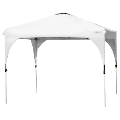 Tangkula Pop-up Canopy Tent 10’ X 10’ Height Adjustable Commercial Instant Canopy W/ Portable Roller Bag Blue/ White/ Grey 12 Tangkula Pop-up Canopy Tent 10’ X 10’ Height Adjustable Commercial Instant Canopy W/ Portable Roller Bag Blue/ White/ Grey - Image 12