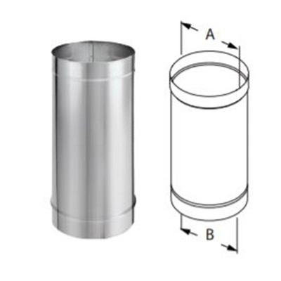 DuraVent DuraBlack 6DBK-48SS Stainless Steel Single Wall Wood Burning Stove Pipe Connector To Vent Smoke And Exhaust, 48 Inches Long X 6 Inch Diameter 3 DuraVent DuraBlack 6DBK-48SS Stainless Steel Single Wall Wood Burning Stove Pipe Connector To Vent Smoke And Exhaust, 48 Inches Long X 6 Inch Diameter - Image 3