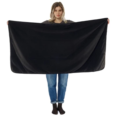 Lewis N. Clark Warm And Go Blanket With USB Connector - Black 2 Lewis N. Clark Warm And Go Blanket With USB Connector - Black - Image 2