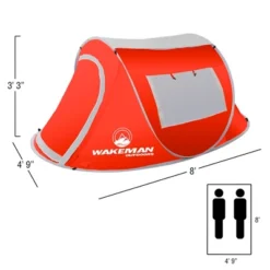 Leisure Sports Water Resistant Barrel Style Pop-Up Sunchaser 2-Person Tent - Red -Coleman Shop GUEST d87549f8 e2aa 44ee 824f 4e8a1ab2d30a