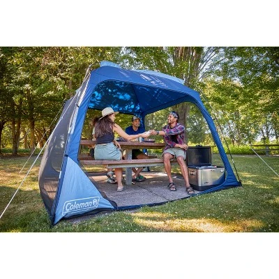 Coleman 10'x10' Skyshade Screendome Shelter - Blue Lights 8 Coleman 10'x10' Skyshade Screendome Shelter - Blue Lights - Image 8