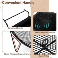 Costway Outdoor Wood Burning Fire Pit Steel Patio Stove W/ Log Storage Rack & Wheels 17 Costway Outdoor Wood Burning Fire Pit Steel Patio Stove W/ Log Storage Rack & Wheels -Coleman Shop GUEST de61bada c6d7 4e55 afaa 3f2c772fc084