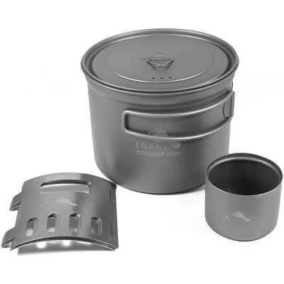 TOAKS Titanium Stove And 900ml Pot Cook System CS-04 - Outdoor Camping 1 TOAKS Titanium Stove And 900ml Pot Cook System CS-04 - Outdoor Camping