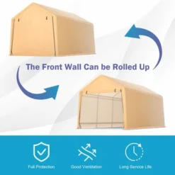 Costway 9x17 Ft Heavy Duty Carport Canopy PE Car Tent Steel Outdoor Garage Shelter 14 Costway 9x17 Ft Heavy Duty Carport Canopy PE Car Tent Steel Outdoor Garage Shelter -Coleman Shop GUEST e5be837d 42a3 46a1 ad30 7c0d971bc7fb