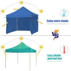 Tangkula 10x10ft Pop Up Tent, 4 Height Adjustment Folding Camping Tent With Awning -Coleman Shop GUEST e91ab90a c38d 42c0 aa3c de0522a82f0c