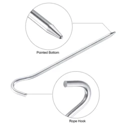 Unique Bargains Tent Stake Aluminum With Hook Kit Ground Pegs And Storage Bag -Coleman Shop GUEST ea8402c6 8327 471d 93a9 424cb09dcefb
