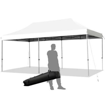 Costway 10'x20' Pop Up Canopy Tent Folding Heavy Duty Sun Shelter Adjustable W/Bag 12 Costway 10'x20' Pop Up Canopy Tent Folding Heavy Duty Sun Shelter Adjustable W/Bag - Image 12