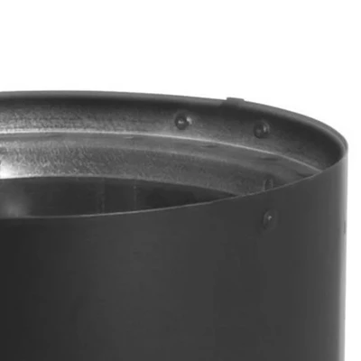 DuraVent DVL 6DVL-AD 6'' Stainless Steel Double Wall Air Insulated Section Wood Burning Stovetop Connecting Adapter, Without Damper, Black 2 DuraVent DVL 6DVL-AD 6'' Stainless Steel Double Wall Air Insulated Section Wood Burning Stovetop Connecting Adapter, Without Damper, Black - Image 2