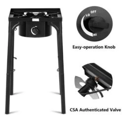 Costway Portable Propane 100000BTU Single Burner Outdoor Camp Stove W Adjustable Legs -Coleman Shop GUEST f4953e7f 4fdd 4589 8b11 ca9dc5c4a048