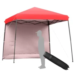Tangkula 10x10 Ft Pop Up Canopy Tent One Person Set-up Instant Shelter With Central Lock W/ Roll-up Side Wall -Coleman Shop GUEST f49e7cee e761 4aa1 81ba 6e76ae57556c