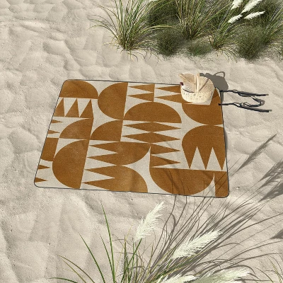 Alisa Galitsyna Woodblock Pattern Picnic Blanket - Deny Designs 2 Alisa Galitsyna Woodblock Pattern Picnic Blanket - Deny Designs - Image 2