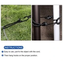 Unique Bargains Camping Outdoor Tent Elastic Rope With Hooks Black 6 Pcs 8 Unique Bargains Camping Outdoor Tent Elastic Rope With Hooks Black 6 Pcs -Coleman Shop GUEST f752714f 74f2 4bb3 8b40 99e0708b20c7