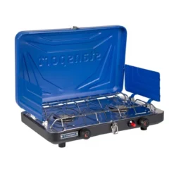 Stansport Double Burner Stove Piezo Ignition With Drip Pan Blue -Coleman Shop GUEST f7ec39ac abb6 4747 a558 c7a8c0fdaeab
