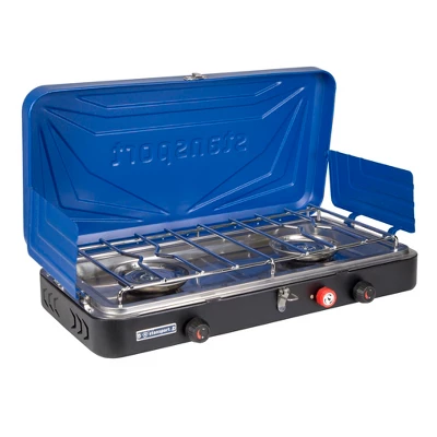 Stansport Double Burner Propane Stove Blue 4 Stansport Double Burner Propane Stove Blue - Image 4