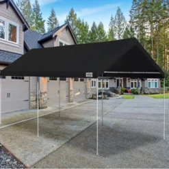 Caravan Canopy Domain 10 X 20 Foot Straight Leg Instant Canopy Roof Top And Carport Shelter Tent Sidewall Set With Zipper Closure, Black -Coleman Shop GUEST fa81070e eead 4a33 bdbf 2cd888748021