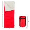 Leisure Sports 2-Season Lightweight Spring/Summer Sleeping Bag - Red